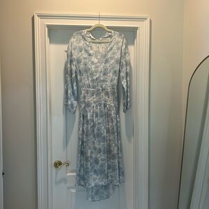 Vince light blue and white maxi dress size small